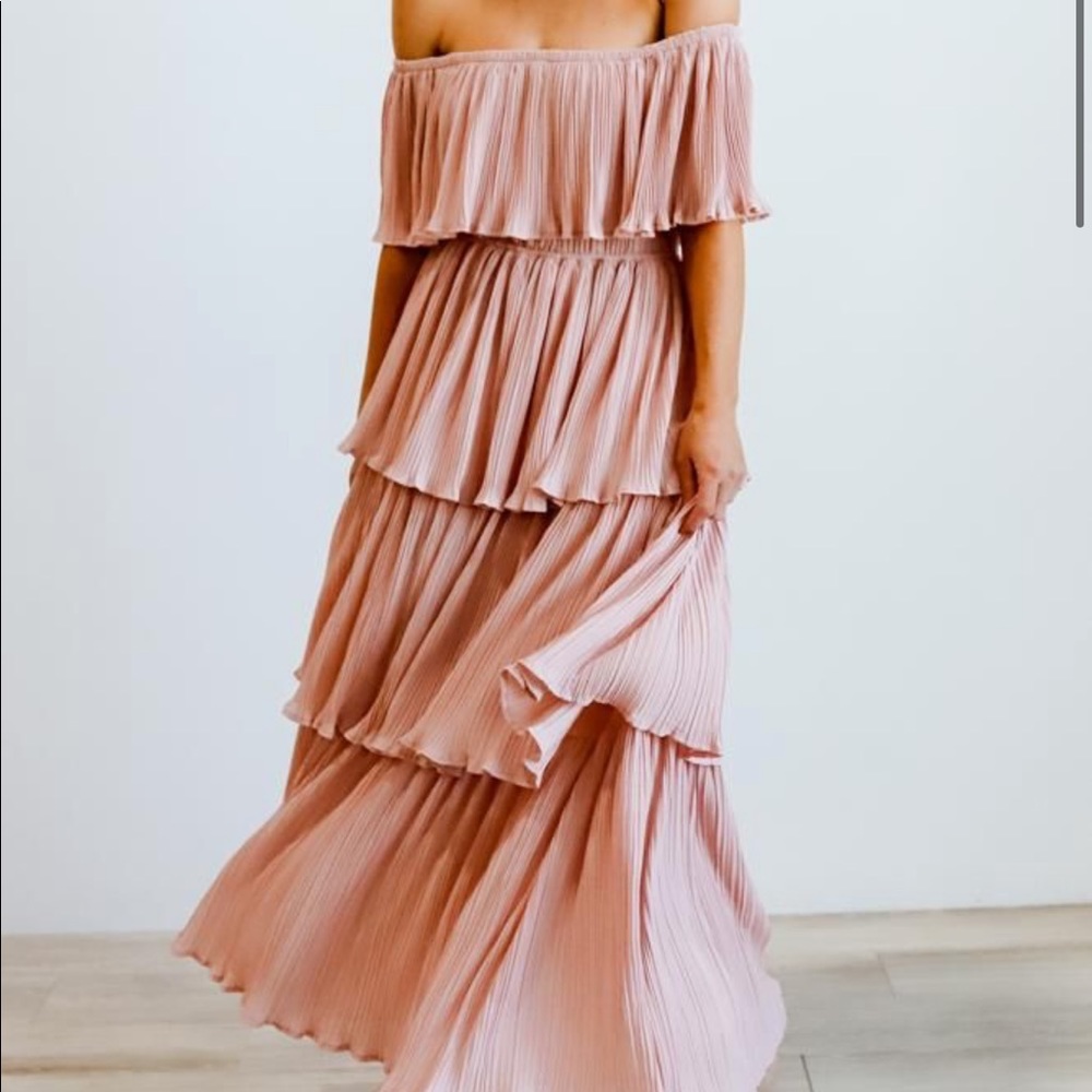 Baltic Born Zarra Pleated Dress in Pink